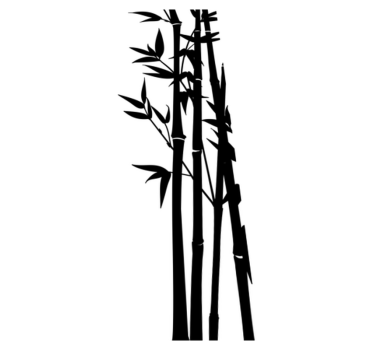 Bathroom mat bamboo shower screen decal - TenStickers