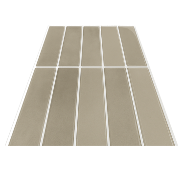 Linear stone natural bathroom mat - TenStickers