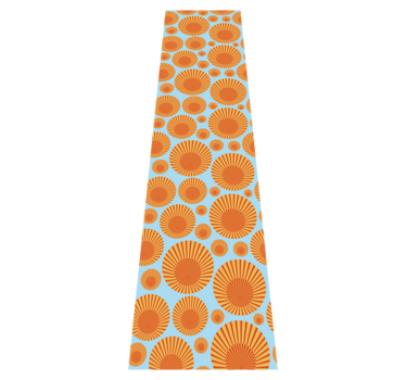 Kitchen vinyl mat 70's sunshine fridge - TenStickers
