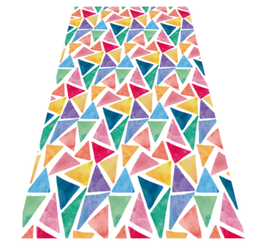 Kitchen vinyl mat geometric cabinet wrap - TenStickers