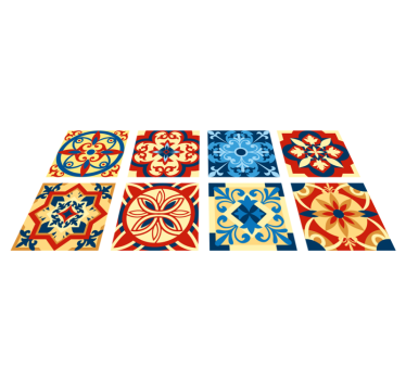 Kitchen vinyl mat eraldo tile design - TenStickers