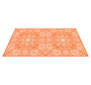 Kitchen vinyl mat paisley tile design - TenStickers