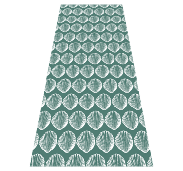 Retro seashell pattern kitchen vinyl mat - TenStickers