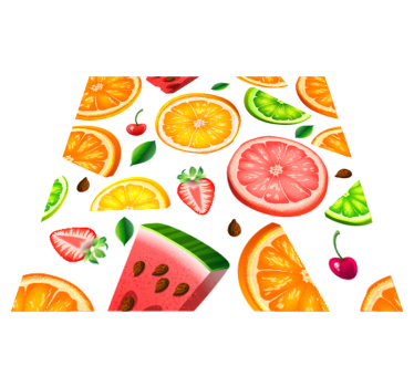 Kitchen vinyl mat fruit border design - TenStickers