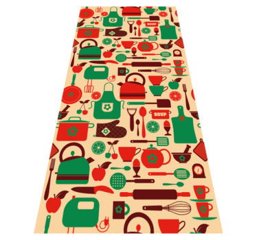 Kitchen vinyl mat for kitchen furniture covers - TenStickers