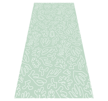 Green think seaweed kitchen vinyl mat - TenStickers