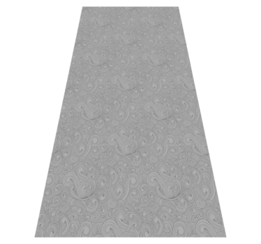 Kitchen vinyl mat in grey floral tones - TenStickers