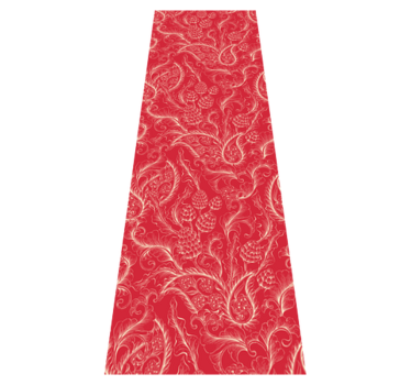 Kitchen vinyl mat with paisley illustration fridge - TenStickers