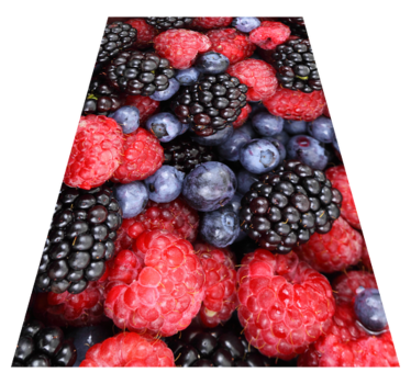 Kitchen vinyl mat blueberries design - TenStickers