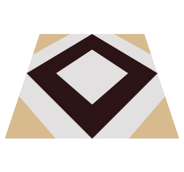 Kitchen vinyl mat with squared vintage cement design - TenStickers