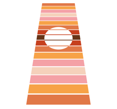 70's sun fridge kitchen vinyl mat - TenStickers