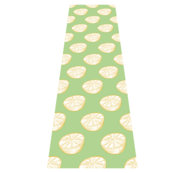 Kitchen vinyl mat hand drawn lemon citrus design - TenStickers