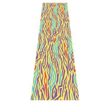 Kitchen vinyl mat vintage zebra animal print design - TenStickers