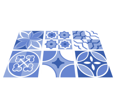 Kitchen vinyl mat azulejos cindito tiles - TenStickers