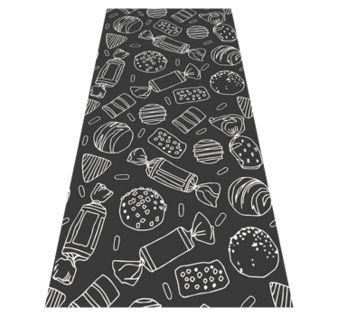 Kitchen vinyl mat candy pattern - TenStickers