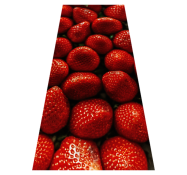 Kitchen vinyl mat with strawberries design - TenStickers