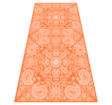 Kitchen vinyl mat paisley tile fridge cover - TenStickers