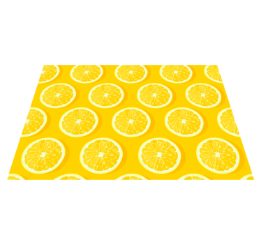 Sliced lemons kitchen vinyl mat - TenStickers