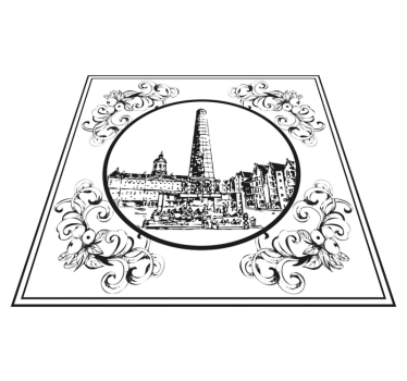 Kitchen vinyl mat amsterdam dam square design - TenStickers