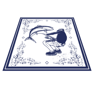 Fisherman kitchen vinyl mat - TenStickers