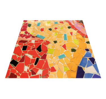 Kitchen vinyl mat in colorful ceramic mosaic - TenStickers