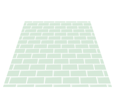 Kitchen vinyl mat green bricks decal for kitchen - TenStickers