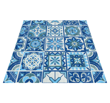 Kitchen vinyl mat talavera tiles kitchen decal - TenStickers