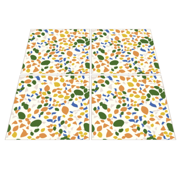 Kitchen vinyl mat terrazzo tiles design - TenStickers