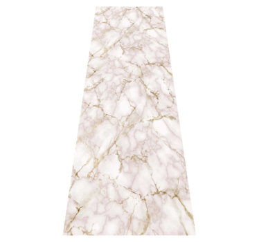 Pink marble kitchen vinyl mat - TenStickers
