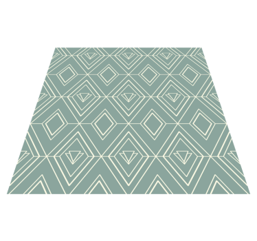 Kitchen vinyl mat art deco geometric design - TenStickers