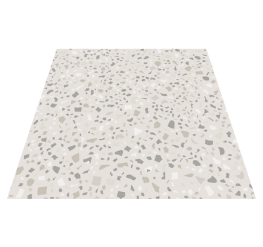 Grey terrazzo kitchen vinyl mat - TenStickers
