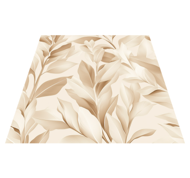 Kitchen vinyl mat in beige sheets design - TenStickers