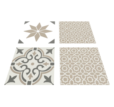 Kitchen vinyl mat sandstone moroccan mosaic - TenStickers