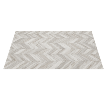 Rustic v-plank kitchen vinyl mat - TenStickers