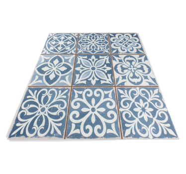 Kitchen vinyl mat with moroccan tile design - TenStickers