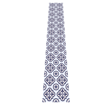 Kitchen vinyl mat in blue portuguese tile design - TenStickers