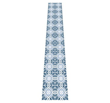 Kitchen vinyl mat in typical blue portuguese tile - TenStickers