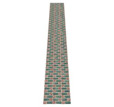 Kitchen vinyl mat in simple brick tiles design - TenStickers