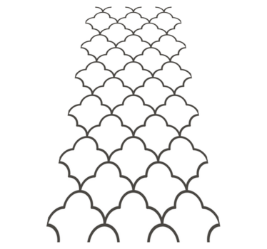 Kitchen vinyl mat in geometric moroccan design - TenStickers