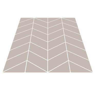 Scandinavian style beige and white kitchen vinyl mat - TenStickers