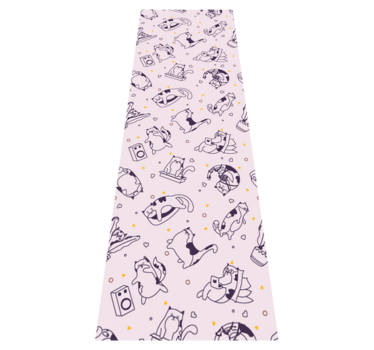 Bedroom carpet with cat music band design - TenStickers