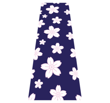 Bedroom carpet with vintage plum blossom design - TenStickers