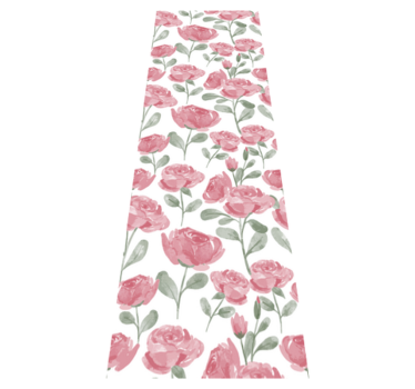 Bedroom carpet with natural vintage rose design - TenStickers