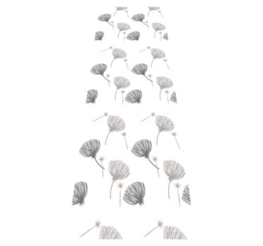Bedroom carpet with meadow flowers pattern on white - TenStickers