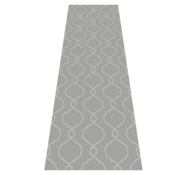 Bedroom carpet in gray geometric hamptons pattern - TenStickers
