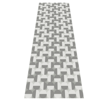 Bedroom carpet in nordic style gray circle pattern - TenStickers