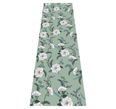 Bedroom carpet beautiful white magnolia tree - TenStickers