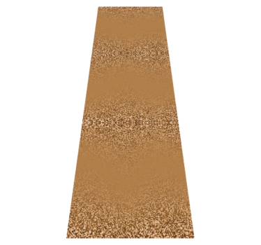 Bedroom carpet in retro brown square dotted design - TenStickers
