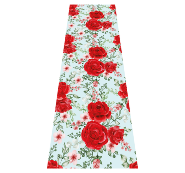 Bedroom carpet in grandmillennial floral style - TenStickers