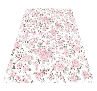 Bedroom carpet old retro large floral design - TenStickers